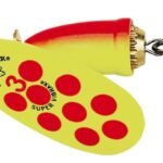SPINNER VIBRAX 3 8G CLN AMATILLO PUNTO ROJO BLUEFOX