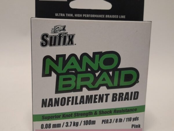 MULTIFILAMENTO 100M 0,08 MM 3,7 K ROSA SUFIX NANO BRAID