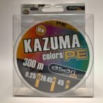 MULTIFILAMENTO 8X PE 0,25 MM 300 MTS 18,2 KG KAZUMA MULTICOLOR