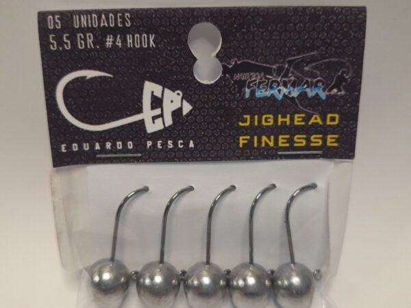 CABEZA PLOMADA JIG HEAD FINESSE 5,5 GR 5 UNIDADES EDUARDO PESCA