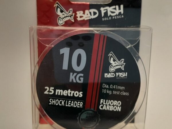 LEADER FLUOROCARBONO 25 MTS 0,41MM 10 KG BAD FISH