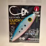 JIG 45 GRS LUCKY AZUL PLATA NARANJO EDUARDO PESCA