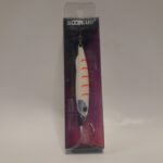 SEÑUELO JIG DRAGER SLIM 40 GRS BLANCO RAYAS NARANJA ALLBLUE