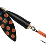 SPINNER CHASER SALMN N°7 SUPER VIBRAX 1-3/16 /33G BLACK YELLOW RED BLUEFOX