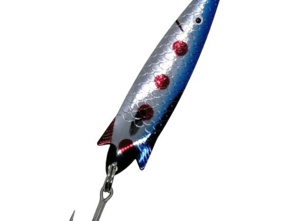 Señuelo Ragot Kayu 40 Azul Plata Punto Rojo