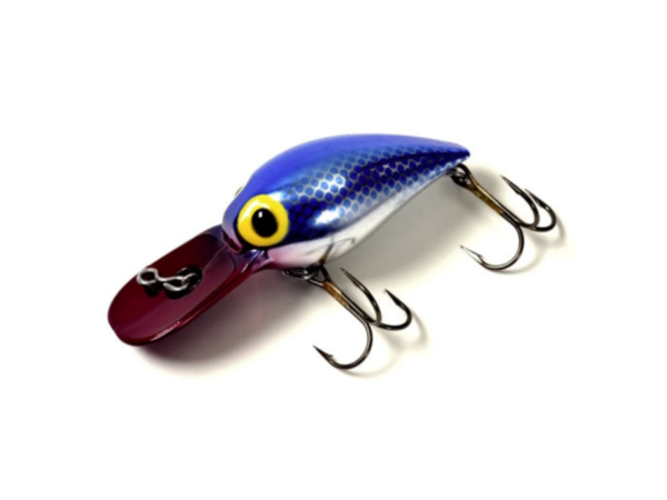 SEÑUELO POCHA 006 AZUL PLATA ROJO BRADS MAGNUM WIGGLER