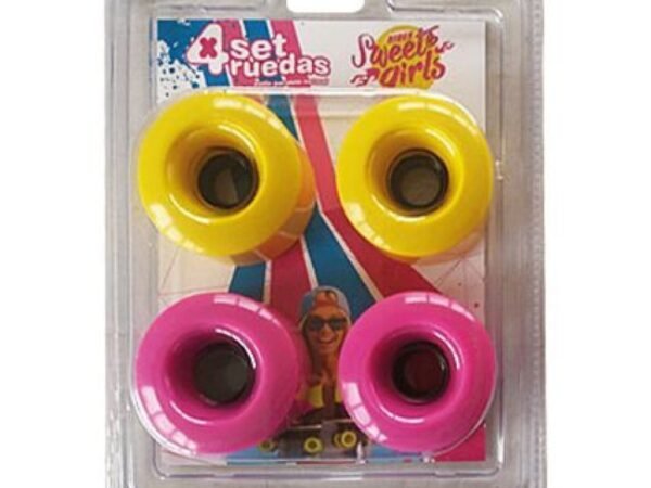 SET 4 RUEDAS REPUESTOS PATINES PARALELOS SWETT GIRLS SWETT GIRLS