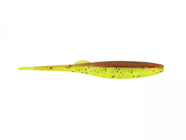 VINILO CRUSH CITY 3 7.5 CM MOTOR OIL CHARTREUSE 3 MOCH RAPALA 10 Pcs