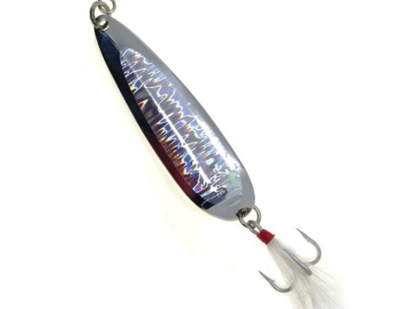 SEÑUELO KROCODILE 28G PLATA HOLOGRAFICA LUHR JENSEN