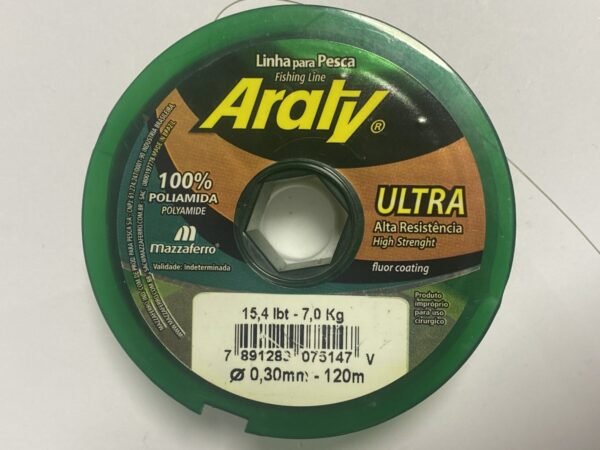 NAYLON MONOFILAMENTO ULTRA 0,30 120 MT VERDE 100M ARATY