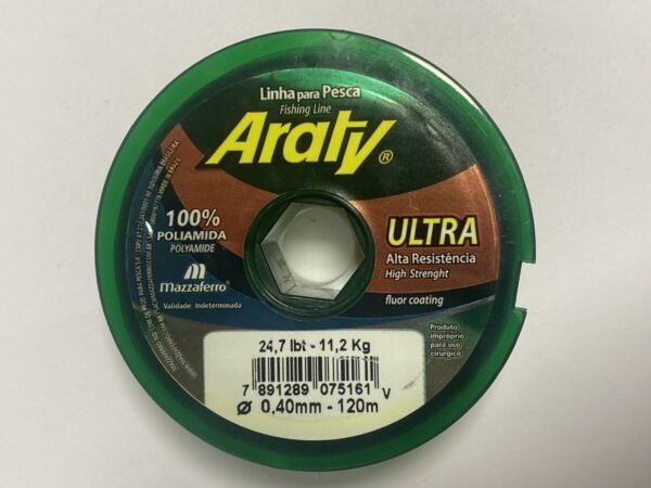 NAYLON MONOFILAMENTO ULTRA 0,40 11,2 KG 120 MM ARATY
