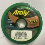 NAYLON MONOFILAMENTO ULTRA 0,35 8,7 KG VERDE 120 MT ARATY