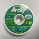 NAYLON MONOFILAMENTO 0,30 5,3 KG R VERDE 100 MM ARATY