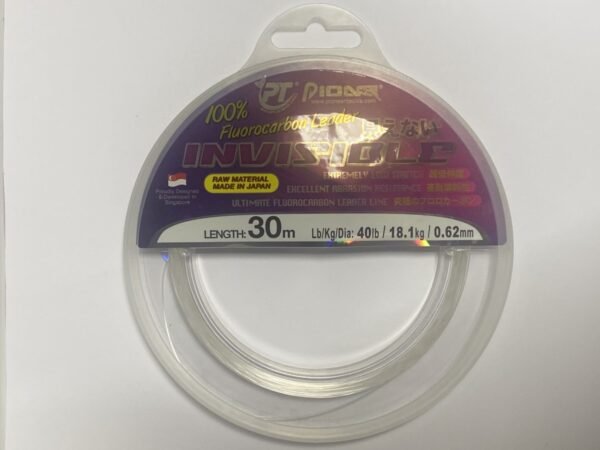 LEADER FLUOROCARBONO INVISIBLE 30M 40LB 0.62MM PIONEER