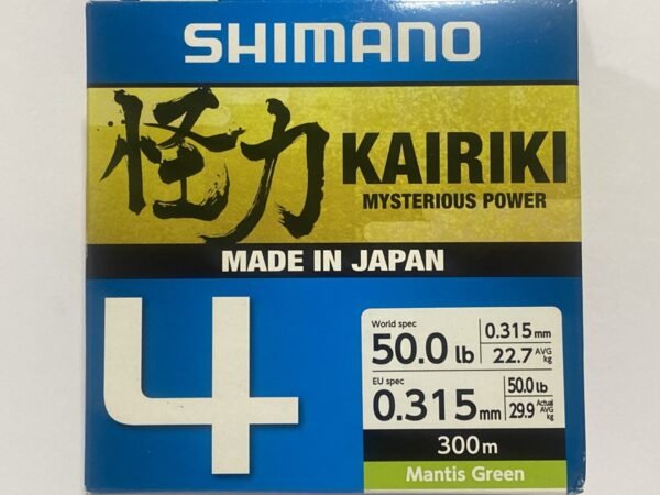 KAIRIKI 4HEBRAS 0.315MM 22.7KG 300MTS SHIMANO
