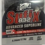 LINEA 8 HEBRAS 832 ADVANCED SUPERLINE 0.24MM 17.7KG 250M SUFIX