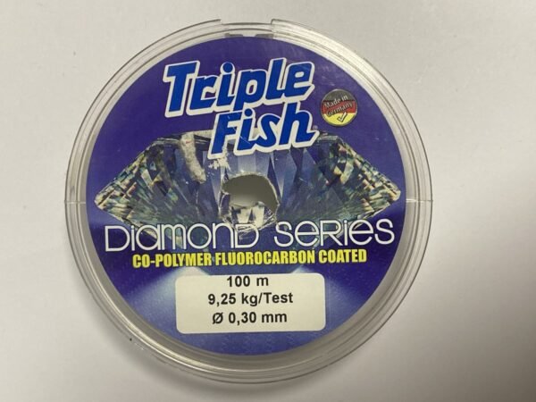 NAYLON FLUOROCARBONO DIAMOND 0,30 MM 9,75 KG 100 M TRIPLE FISH