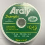 NAYLON MONOFILAMENTO 0,45 11.6 KG R VERDE 100 MM ARATY
