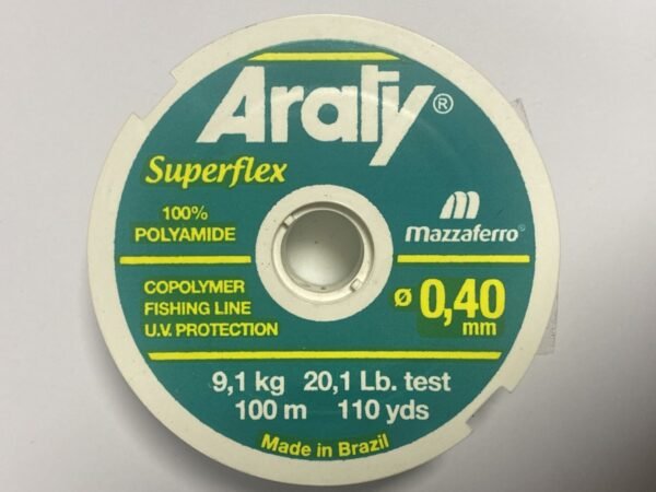 NAYLON 0,40 MM VERDE 100 M 9.1KG ARATY