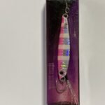 SEÑUELO JIG WAHOO 30 GRS GRIS ROSA RAYAS ALLBLUE