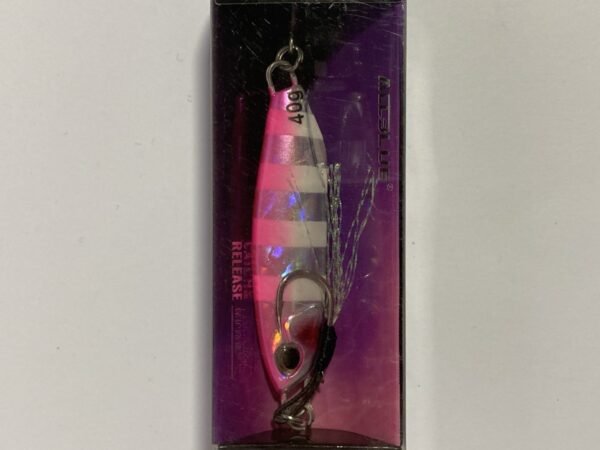SEÑUELO JIG DRAGER SLIM 40 GRS GRIS ROSA RAYAS ALLBLUE