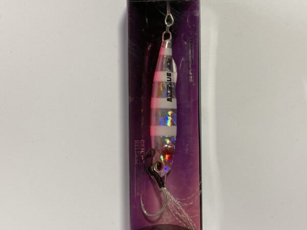 SEÑUELO JIG DRAGER 40 GRS GRIS ROSA RAYAS ALLBLUE