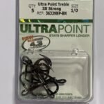 ARAÑAS TRIPLE 1/0 BLACK NIQUEL MUSTAD