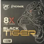 MULTIFILAMENTO BLACK TIGER X8 100 MTS 0.12 MM PIONEER