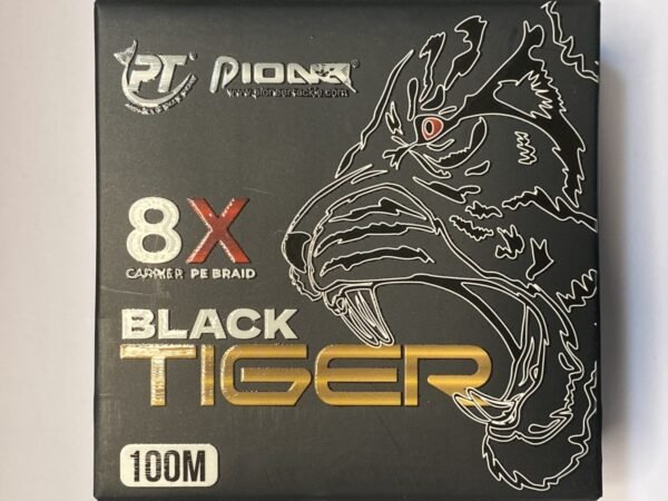 MULTIFILAMENTO BLACK TIGER X8 100 MTS 0.12 MM PIONEER