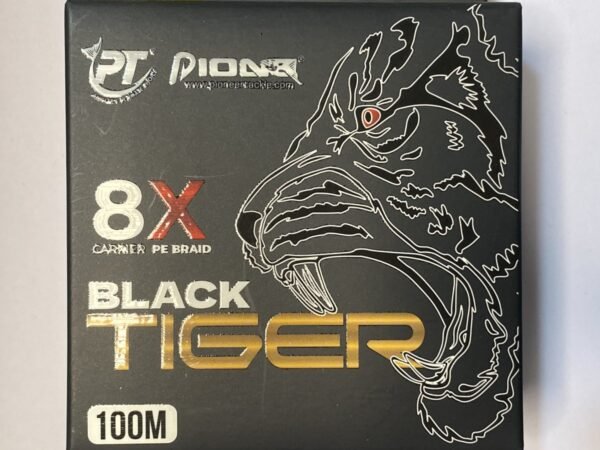 MULTIFILAMENTO BLACK TIGER X8 100 MTS 0.12 MM DUPLICAR PIONEER
