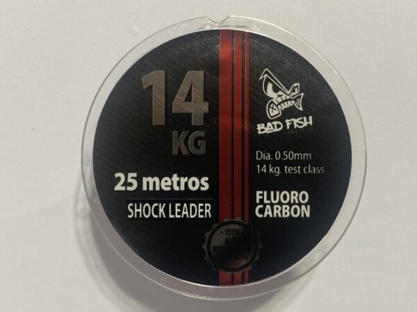 LEADER FLUOROCARBONO 25 MTS 0,50MM 14 KG BAD FISH