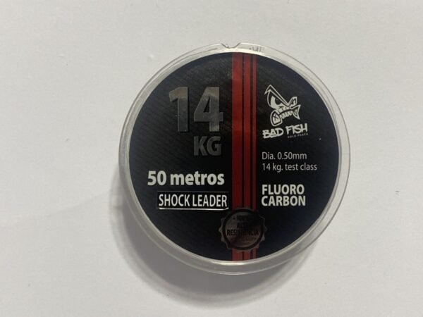 LEADER FLUOROCARBONO 50 MTS 0,50MM 14 KG BAD FISH