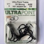 ARAÑAS TRIPLE  #2/0  BLACK NIQUEL / MUSTAD