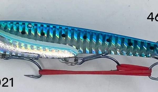 SEÑUELO 7 46 GR 130MM AZUL CABEZA AMARILLA VIB