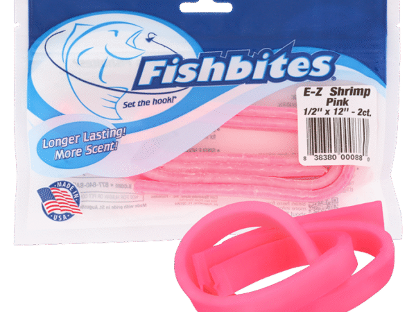 FISHBITES E-Z Shrimp Pink 1/2" x 12" 2ct