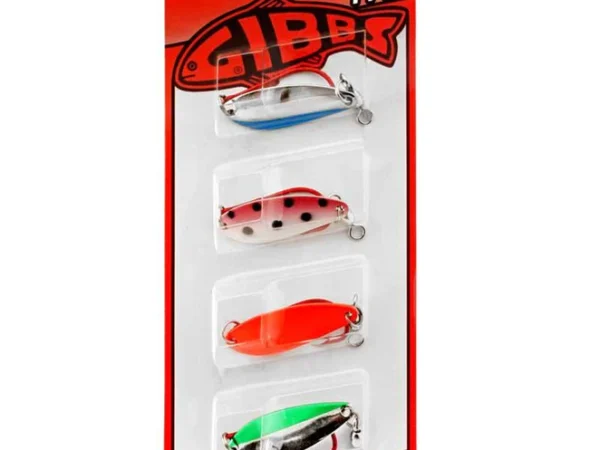 SEÑUELO CUCHARAS TROUT KIT 4PCS GIBBS