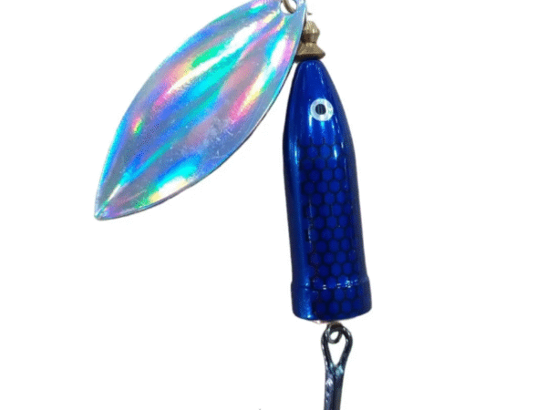 SEÑUELO SPINNER AZUL PLATA SAITAMA CHINOOKERO 33 GRS