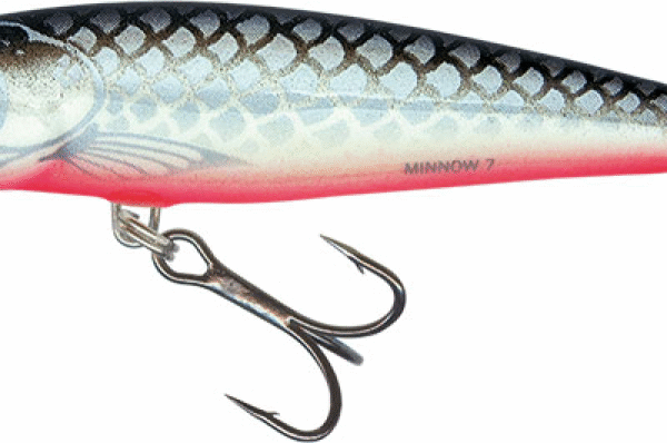 Señuelo Salmo Minnow /  7 Sinking  /Chrome Black