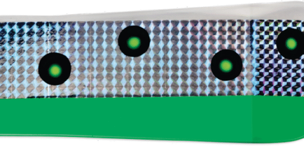 FLASHER COYOTE 3 11 28 CM FLO GREEN UV LUHR JENSEN
