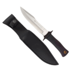 CUCHILLO ARTESANAL MANGO NEGRO PESADO MUELA MIRAGE-18