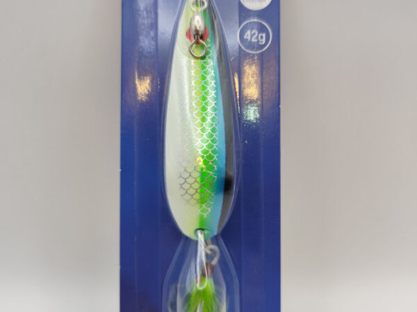 SEÑUELO RAGOT KING SPOON 42 G BGSG / BLANCO VERDE AZUL NEGRO