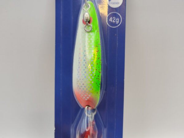 SEÑUELO RAGOT KING SPOON 42 G HOGG / BLANCO ROJO VERDE
