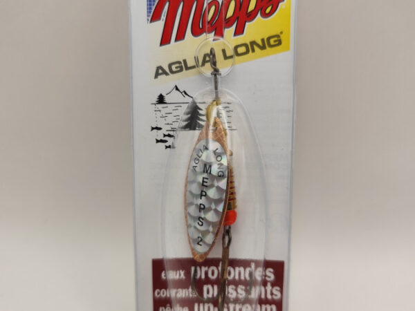 SEÑUELO MEPPS SPINNER AGLIA LONGUE RAINBO N°2 / CUIVRE