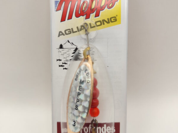 SEÑUELO MEPPS SPINNER AGLIA LONGUE RAINBO N°3 / CUIVRE
