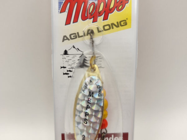 SEÑUELO MEPPS SPINNER AGLIA LONGUE RAINBO N°3 / OR