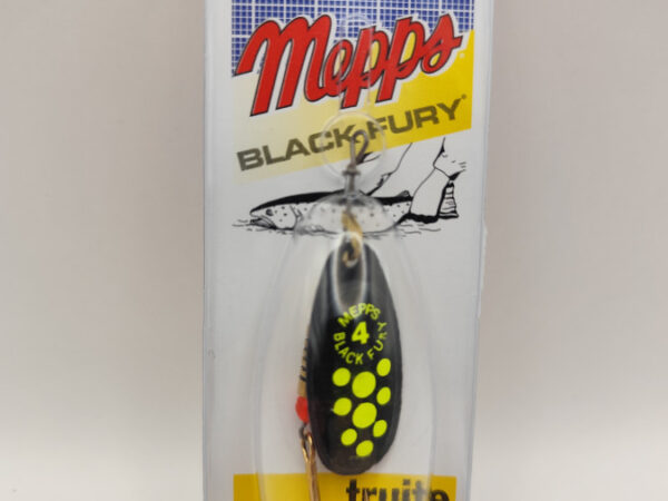 SEÑUELO MEPPS SPINNER BLACK FURY CHARTREUSE  N°4 / NOIR