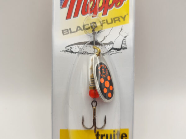 SEÑUELO MEPPS SPINNER BLACK FURY ORANGE N°2 / ARGENT