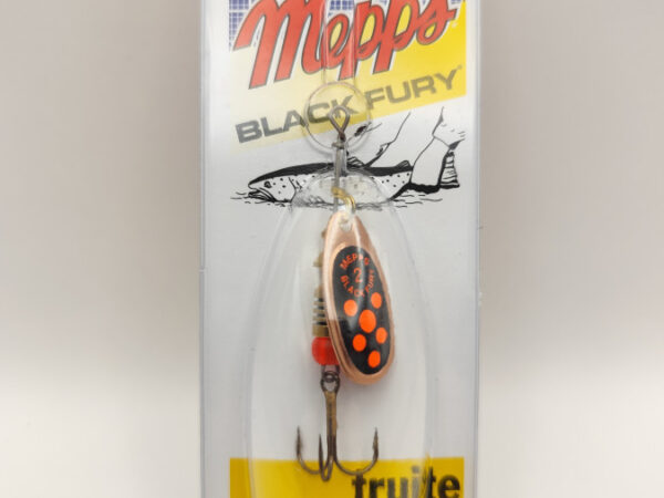 SEÑUELO MEPPS SPINNER BLACK FURY ORANGE N°2 / CUIVRE
