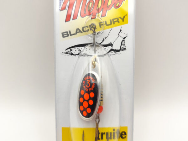 SEÑUELO MEPPS SPINNER BLACK FURY ORANGE N°3 / ARGENT
