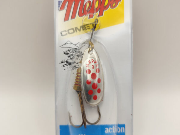 SEÑUELO MEPPS SPINNER COMET POINTS ROUGES N°3 / ARGENT